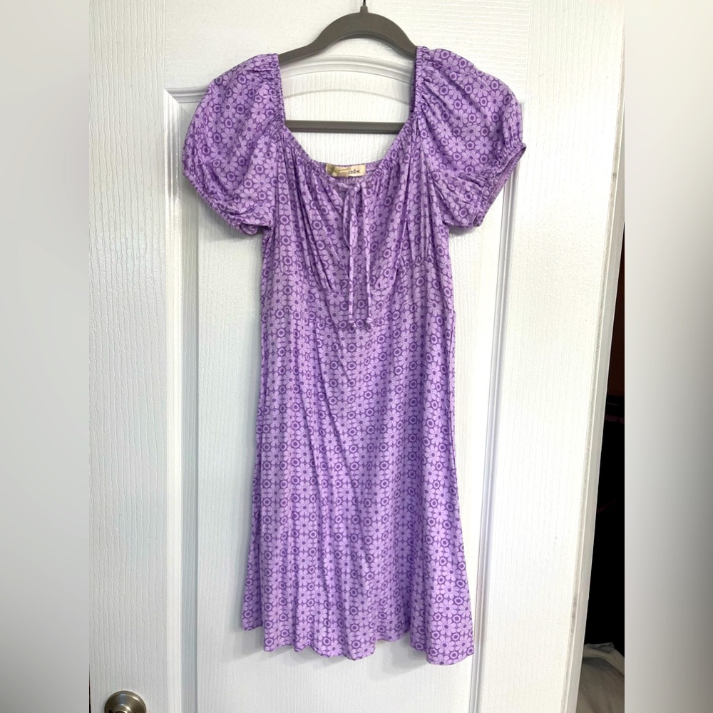Rewind NWOT purple flower dress